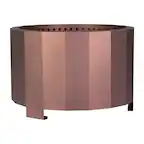 Front. Emma + Oliver - Hestia Steel Portable Smokeless Wood Burning Firepit with Waterproof Cover for Outdoor Use - Bronze.