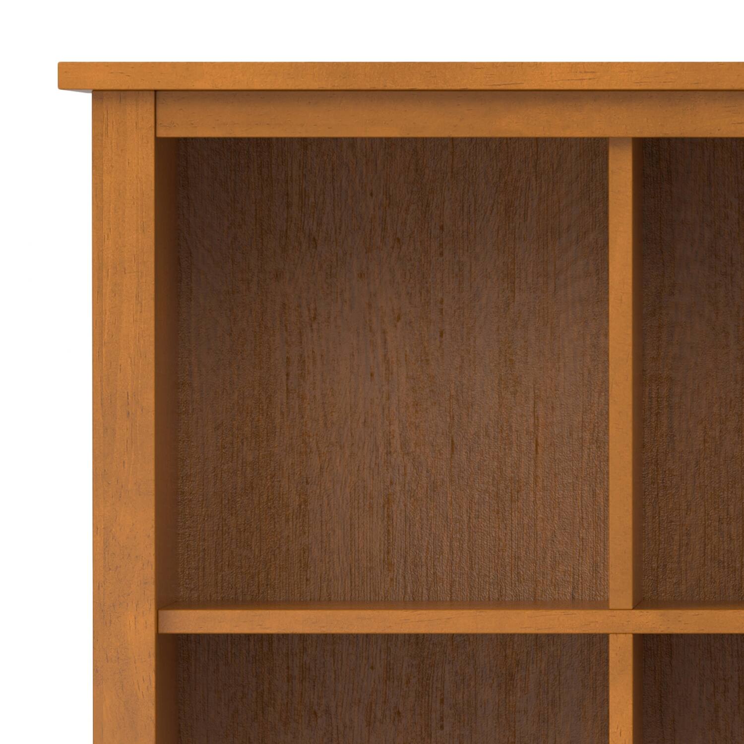 Alt View 5. Simpli Home - Warm Shaker SOLID WOOD 48 inch x 57 inch Transitional 12 Cube Storage in Light Golden Brown - Light Golden Brown.