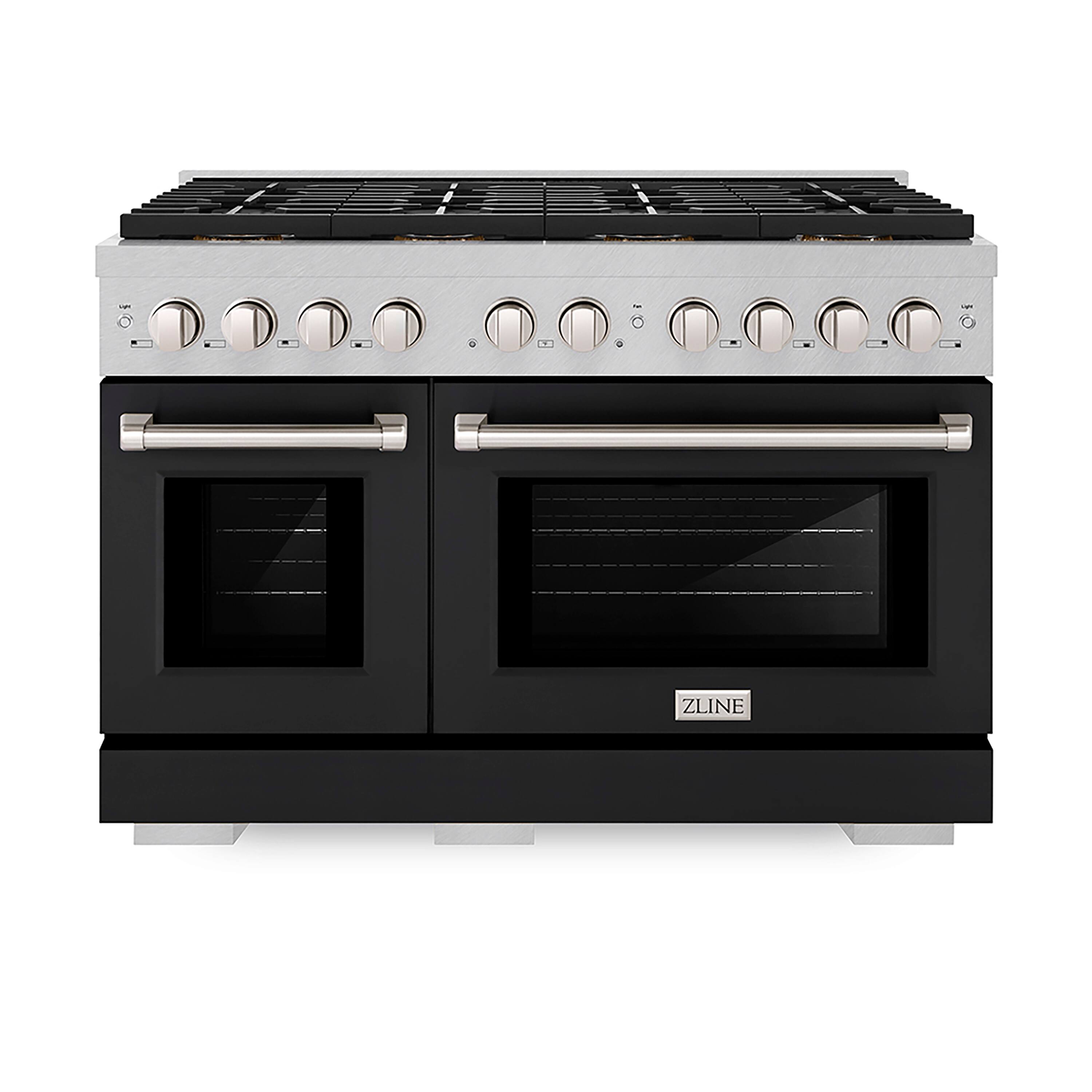 ZLINE - 48 in. 6.7 cu. ft. Freestanding Paramount Gas Range with DuoPro Cooktop - White Matte - Front_Zoom