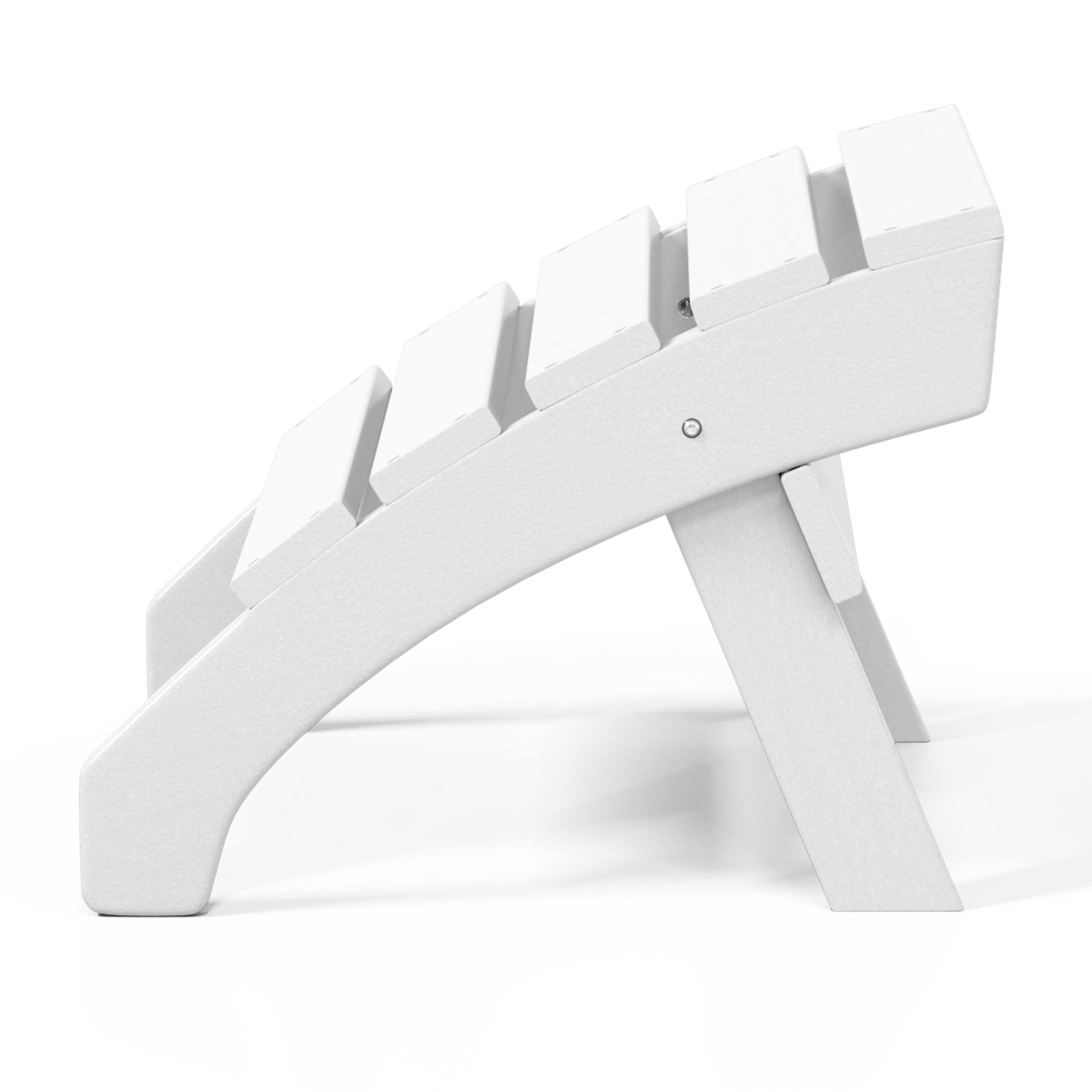 Alt View 4. WestinTrends - WestinTrends Dylan Outdoor Adirondack Chair With Ottoman And Side Table 5-Piece Set - White.
