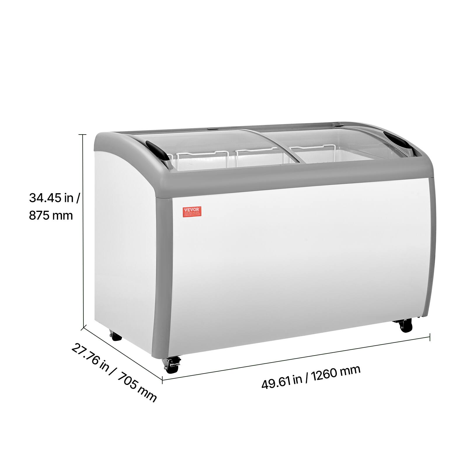 34.45 in / 875 mm  
27.76 in / 705 mm  
49.61 in / 1260 mm