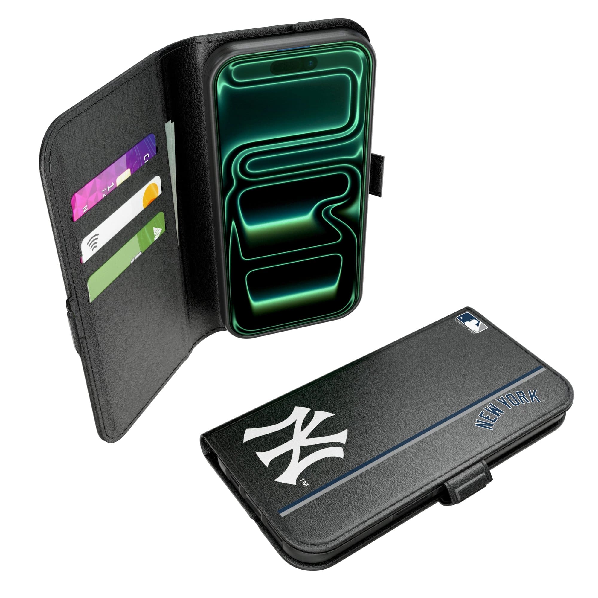 Keyscaper - MLB - New York Yankees iPhone Folio 2.0 Case - 17 Pro - Black price history on PriceWatchPro