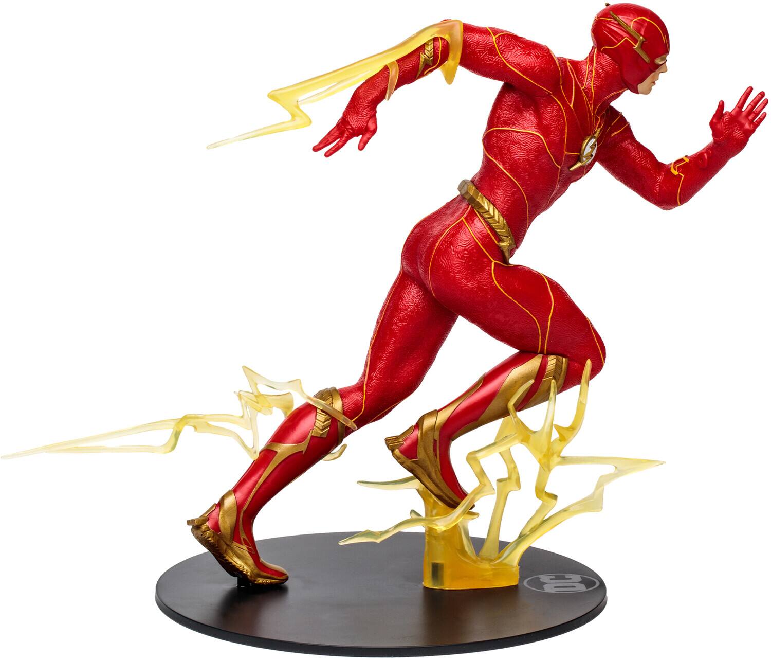 Alt View 2. McFarlane Toys - DC Multiverse - The Flash Movie - The Flash 12" PVC Statue  - COLLECTABLES - Multicolor.