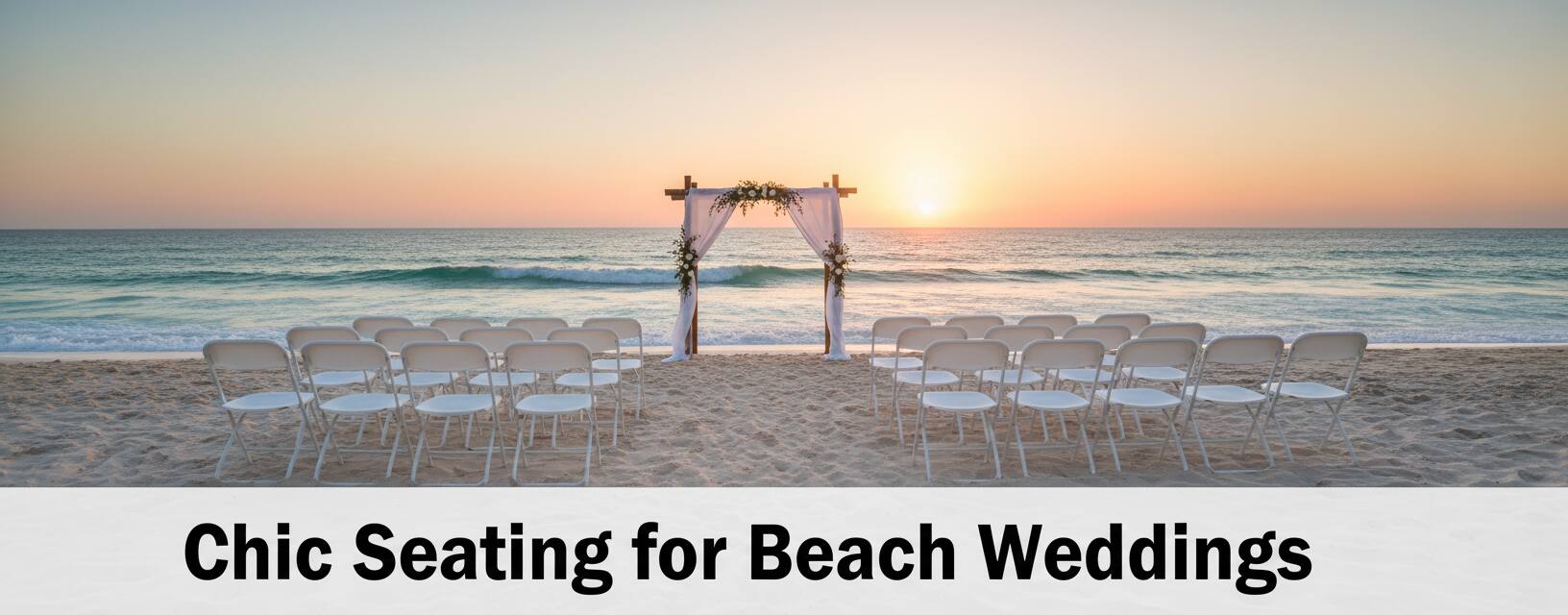 Chic Seating for Beach Weddings