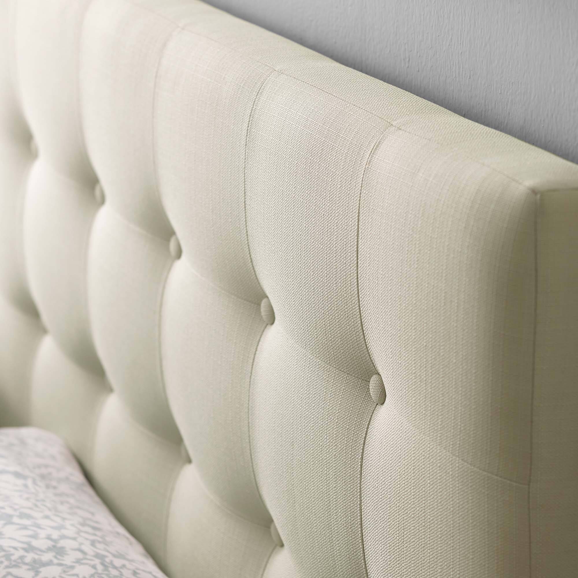 Alt View 4. Modway - Emily Upholstered Fabric Queen Headboard by Modway - White.
