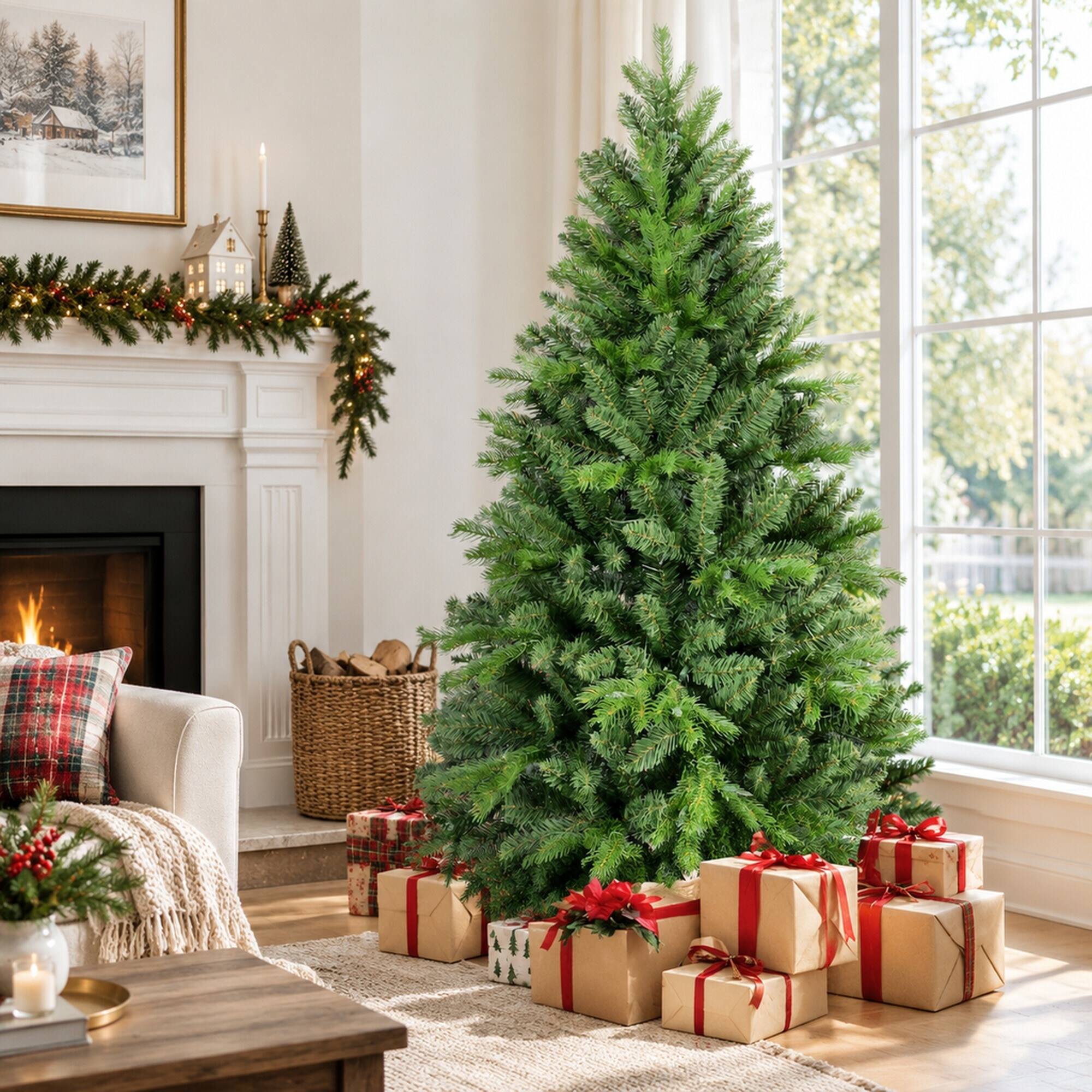 RYHNUYNE 4FT Artificial Christmas Tree With 527 PE and PVC Tips and ...