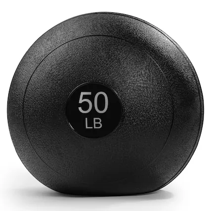 Front. Sunny Health & Fitness - Slam Ball 50LBS - Black.