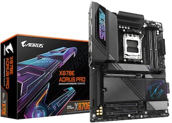 GIGABYTE X870E AORUS PRO (Socket AM5) AMD X870 ATX DDR5 Wi Fi 7 GIGABYTE X870E AORUS PRO (Socket AM5) AMD X870 ATX DDR5 Wi Fi 7