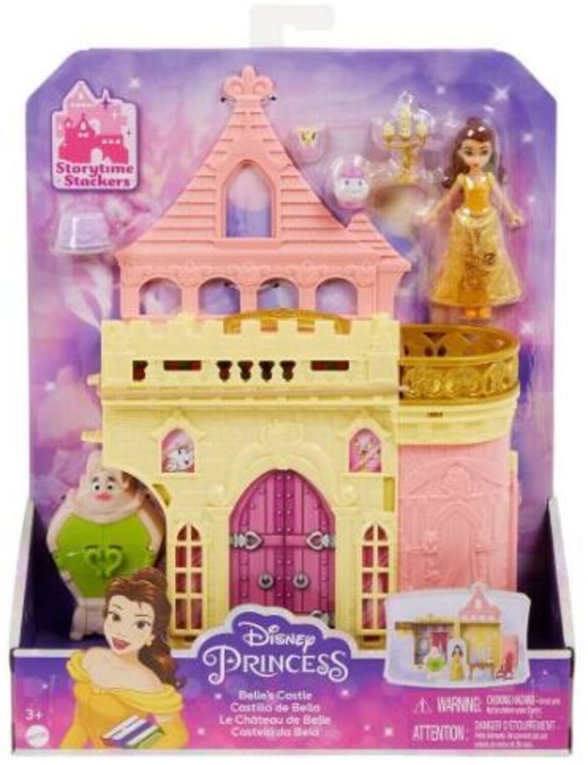 Storytime Stackers  
3+  
Disney PRINCESS  
Belle's Castle  
Castillo de Bella  
Le Château de Belle  
Casetta di Bella  

WARNING  
ATTENTION