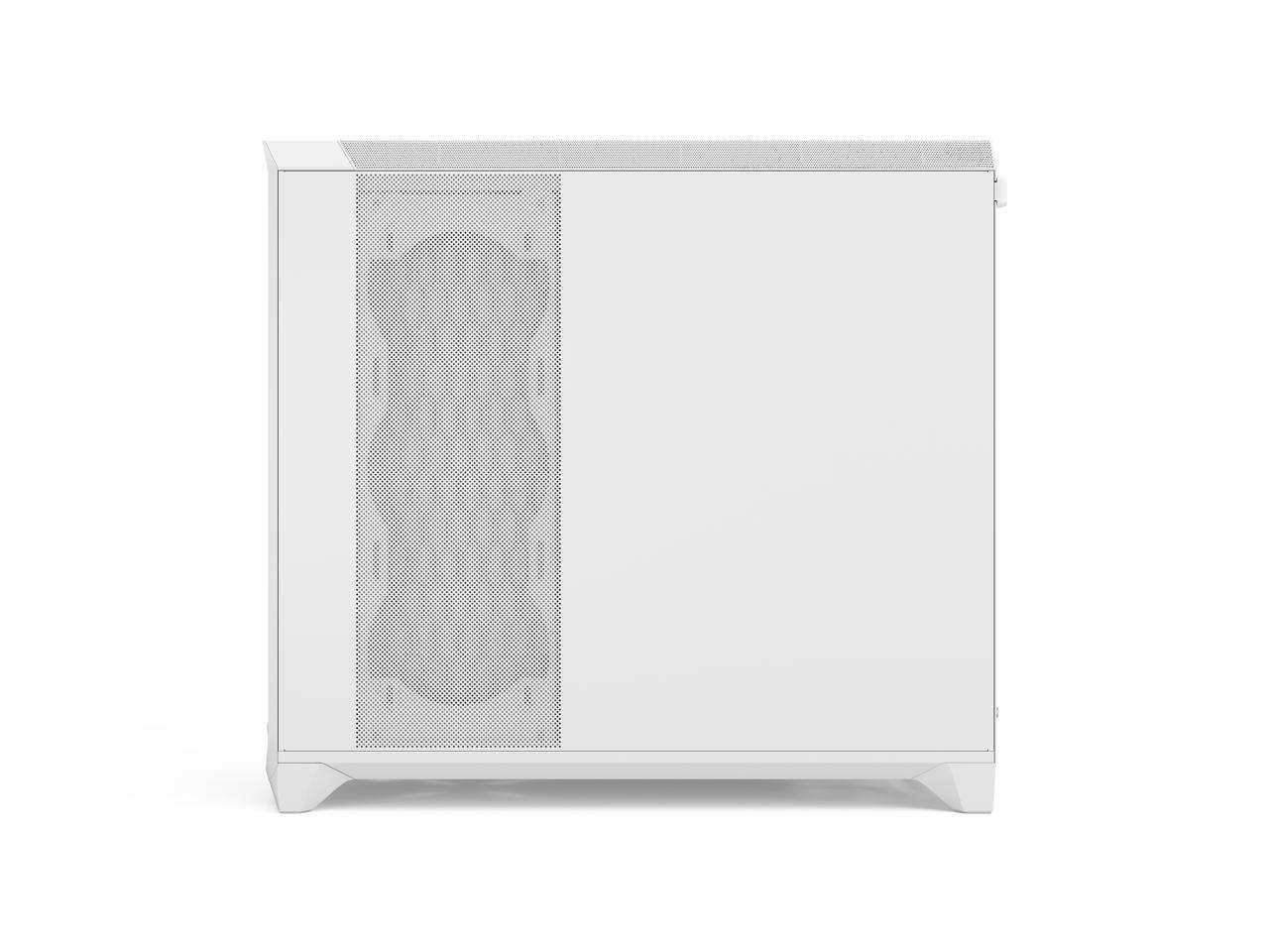 Alt View 8. Fractal Design - Fractal Design Meshify 3 XL Ambience Pro RGB E-ATX Full Tower PC Case -  White Chassis with Clear TG Side Panel - White.