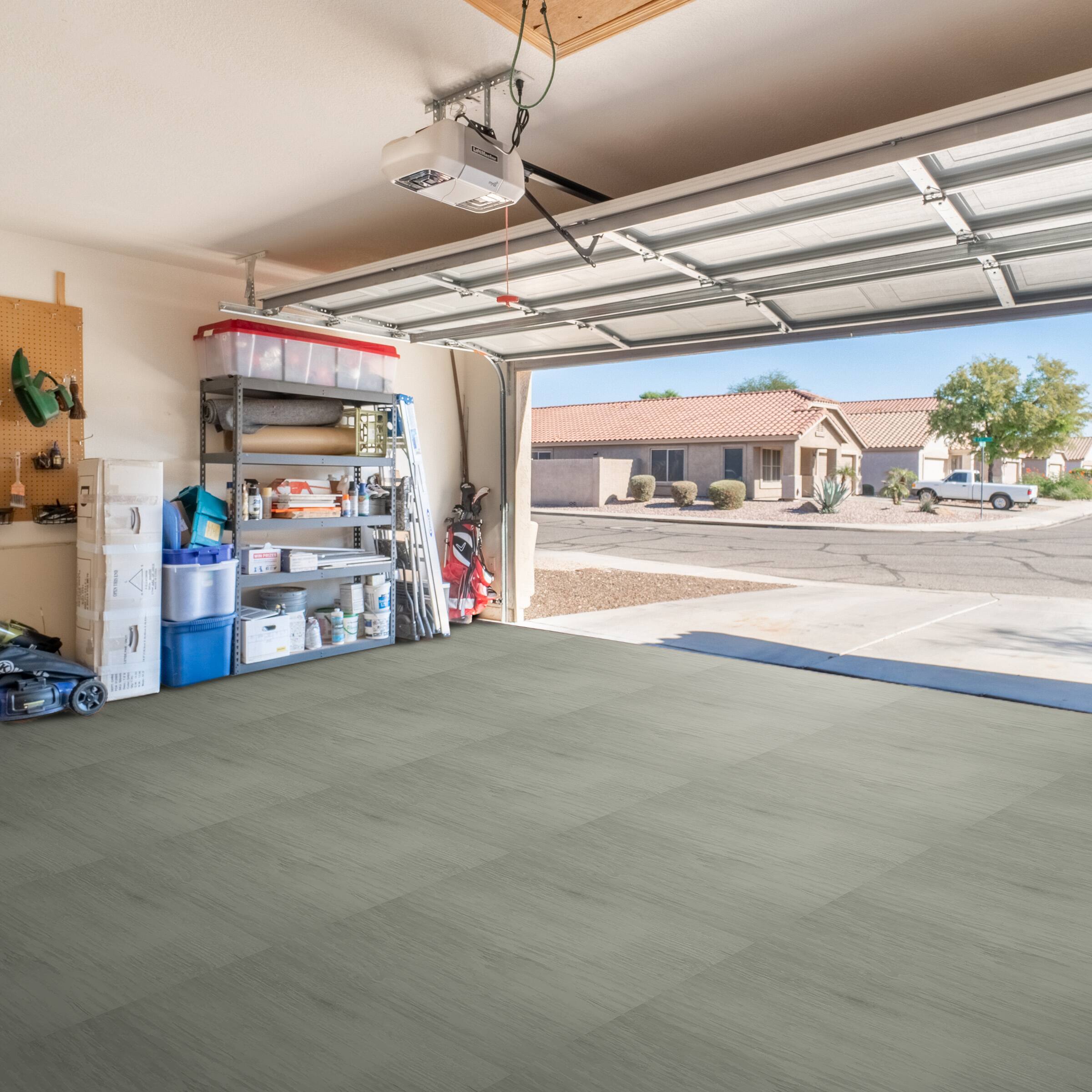 Alt View 5. Sorbus - Sorbus 144 Sq. Ft. Wood Grain Floor Tiles Foam Mat EVA Interlocking Mats Tile 3/8-Inch Thick Flooring Mats w/Borders - Light Gray.