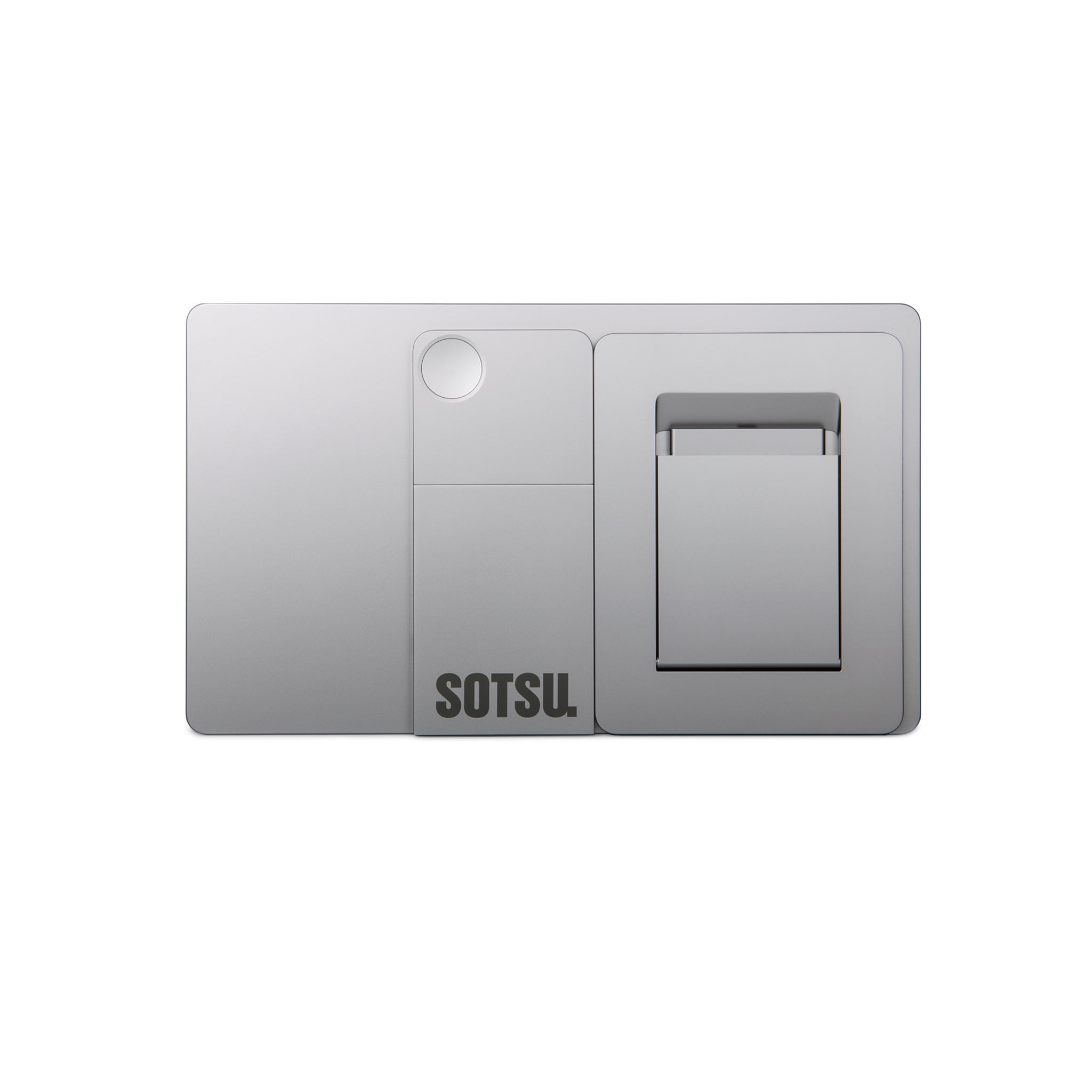 Alt View 1. SOTSU - SOTSU FlipAction Touch 14" Premium Portable Monitor, 1080p, Pivoting Touchscreen for Computer and phone - Metallic Gray - Metallic Gray.