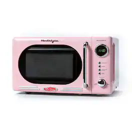 Nostalgia - Retro 0.7 cu. ft. 700-Watt Countertop Microwave Oven - Pink