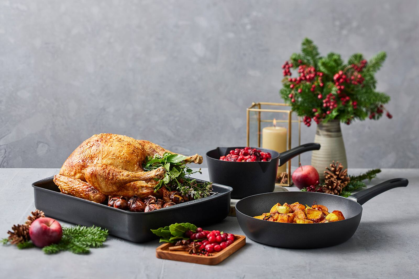 Alt View 3. Scanpan - Classic 10-1/4 Inch Saute Pan W/Lid - Black.