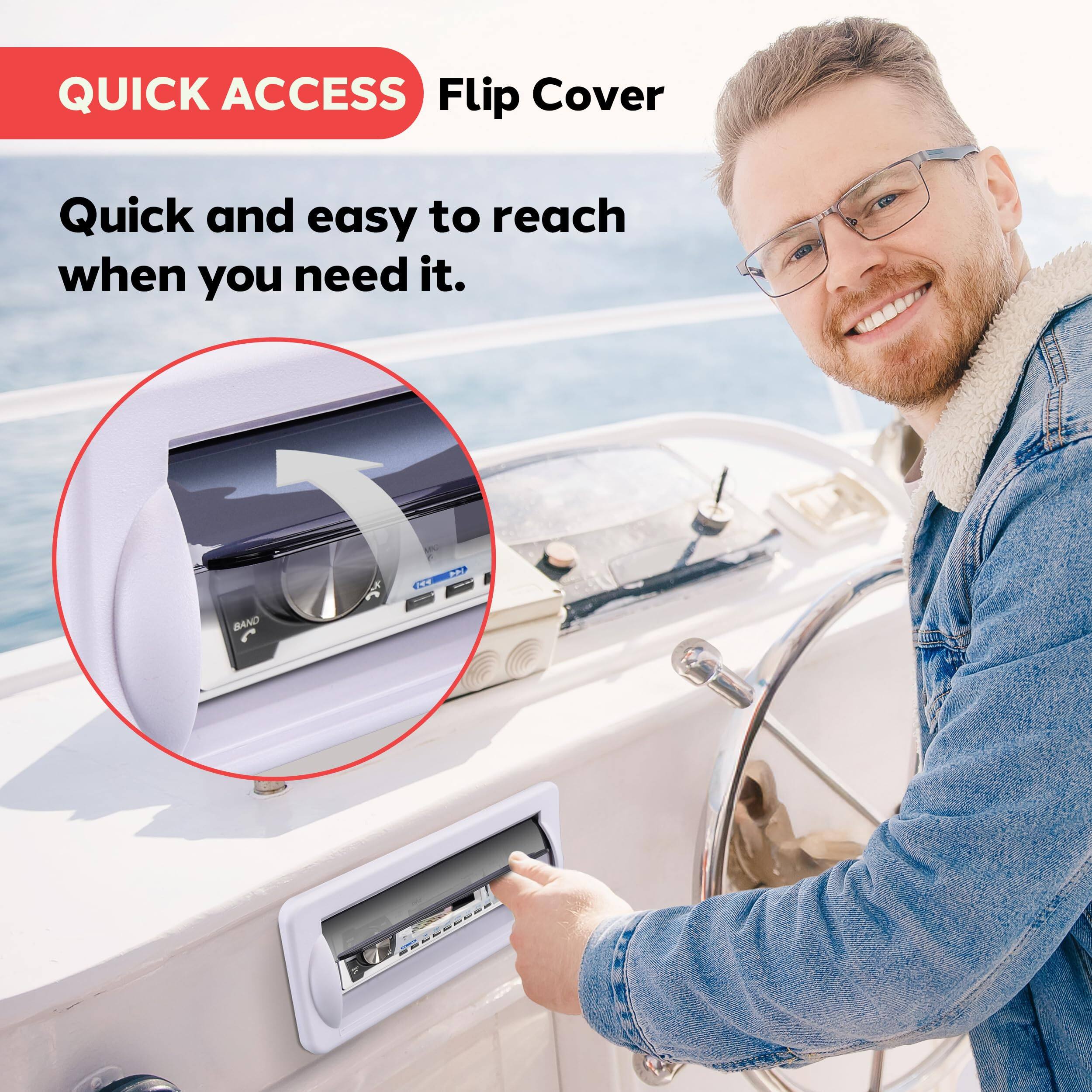 QUICK ACCESS Flip Cover

Quick and easy to reach when you need it.