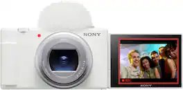 Sony - ZV-1 II Vlog Camera for Content Creators and Vloggers (International Model) - White