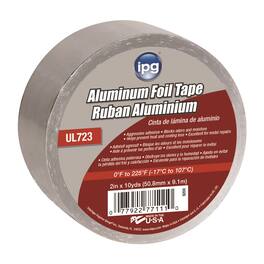 IPG - 2 in. W X 10 yd L Silver Foil Tape