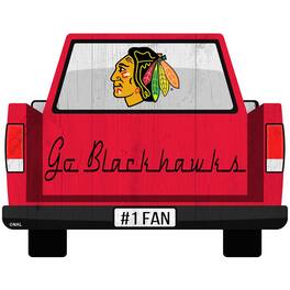 Fan Creations - Chicago Blackhawks 12'' x 12'' Truck Back D-cor - Multicolor