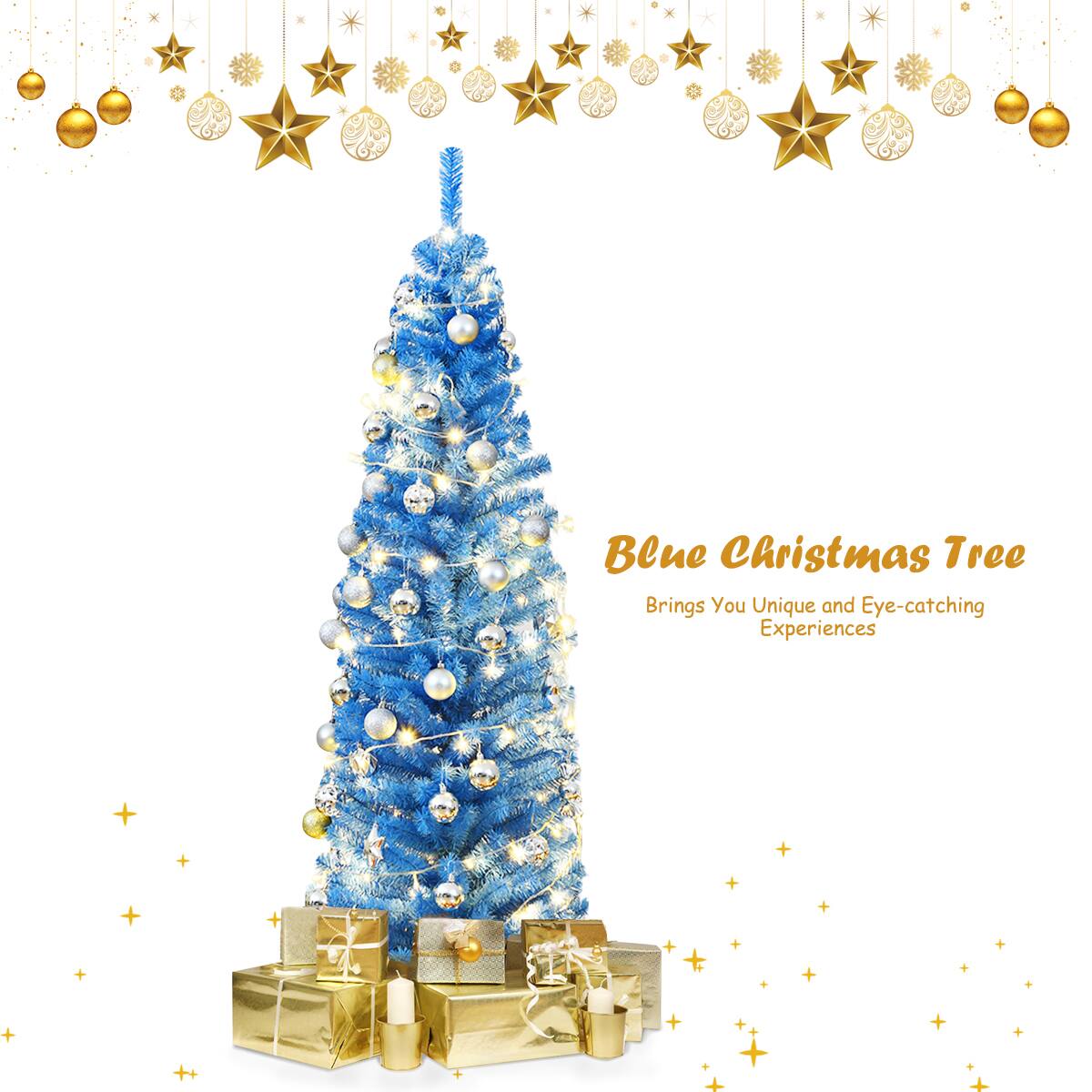 Blue Christmas Tree  
Brings You Unique and Eye-catching Experiences