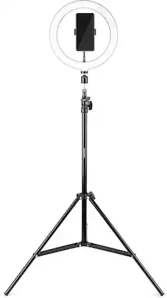 Front. RadioShack - LED Ring Light with Cell Phone Holder.