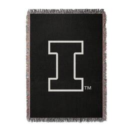 Chad & Jake - Illinois Fighting Illini Woven Blanket - Black