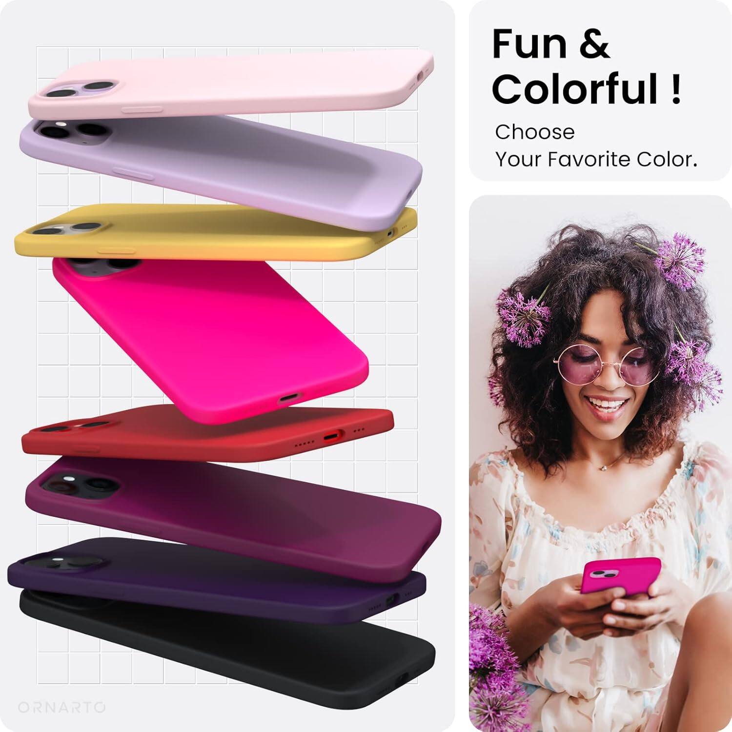 Fun & Colorful! Choose Your Favorite Color. ORNARTO