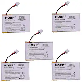 HQRP - 5-Pack 3.7 V Li-Polymer Battery Replacement for Plantronics Savi Office WO300 WO350 WH300 WH350 W710 W720