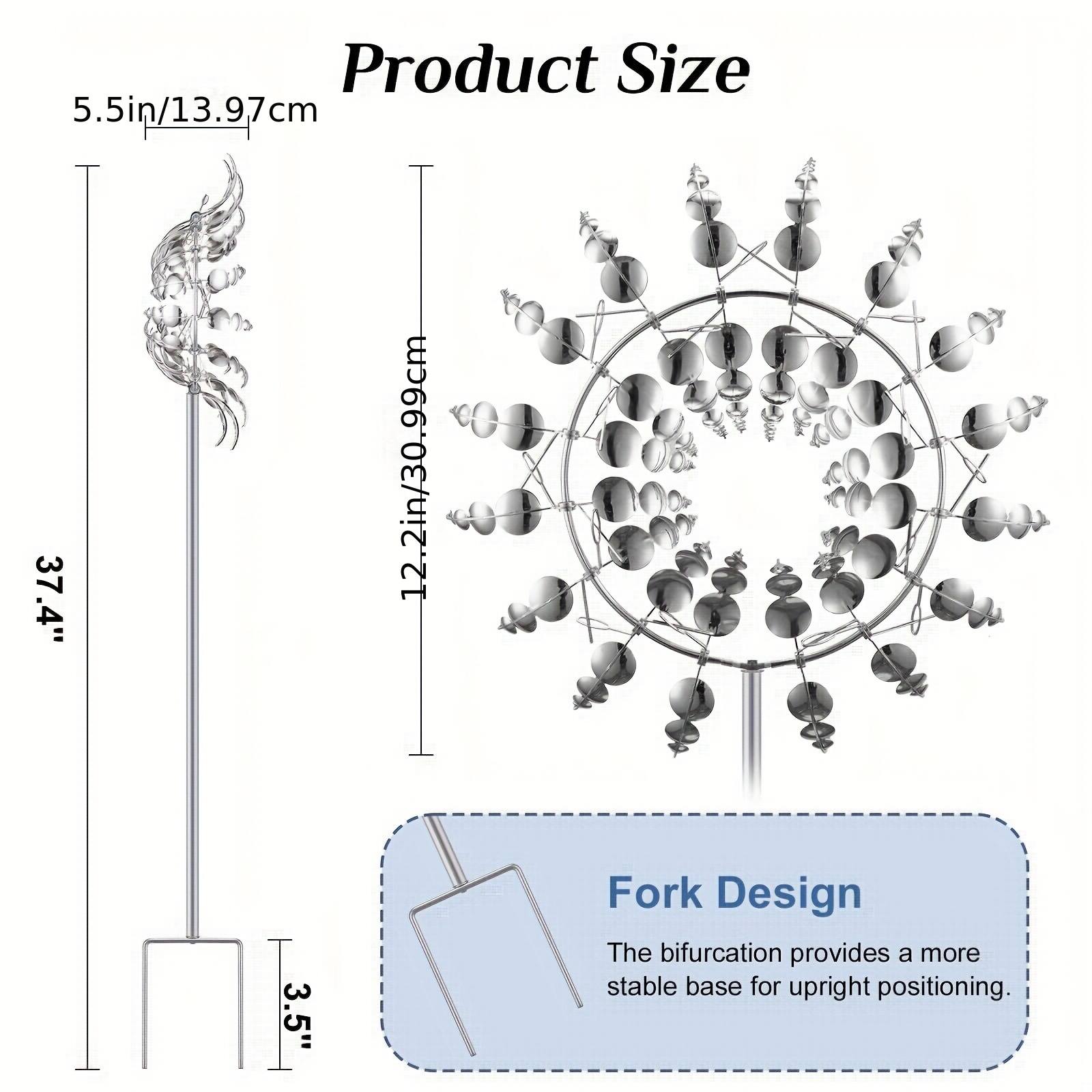 Product Size  
5.5in/13.97cm  
12.2in/30.99cm  
3.5"  

Fork Design  
The bifurcation provides a more stable base for upright positioning.