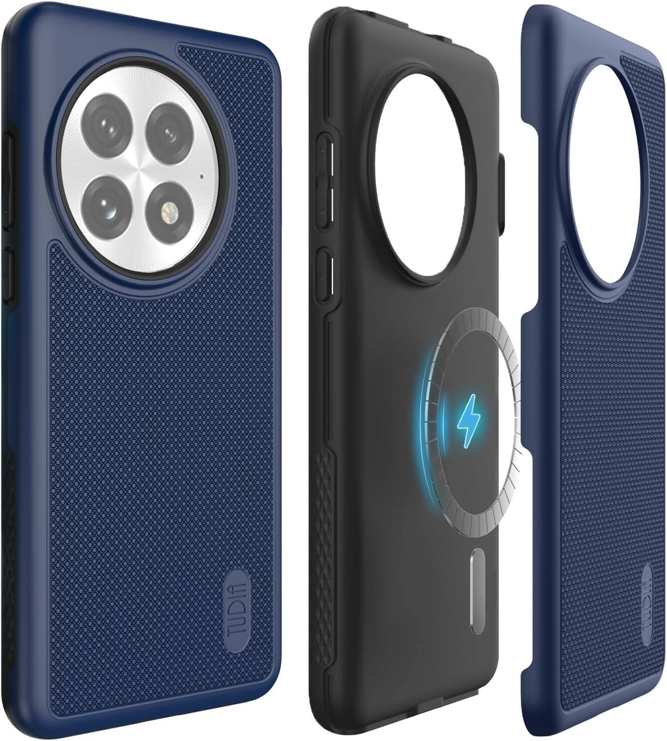 Front. TUDIA - TUDIA MergeGrip for OnePlus 13 Case 5G 2025 Magsafe Compatible - Indigo Blue - Magnetic Indigo Blue.
