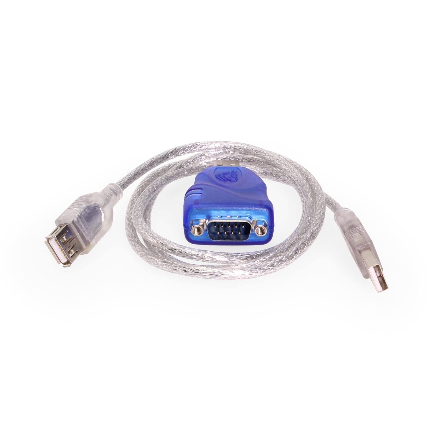 Alt View 3. USBGear - USB to DB9 Serial Adapter Cable - RS-232 - FTDI Chip - LED Indicators - TAA Compliant - Compatible with Windows & Mac - Blue.