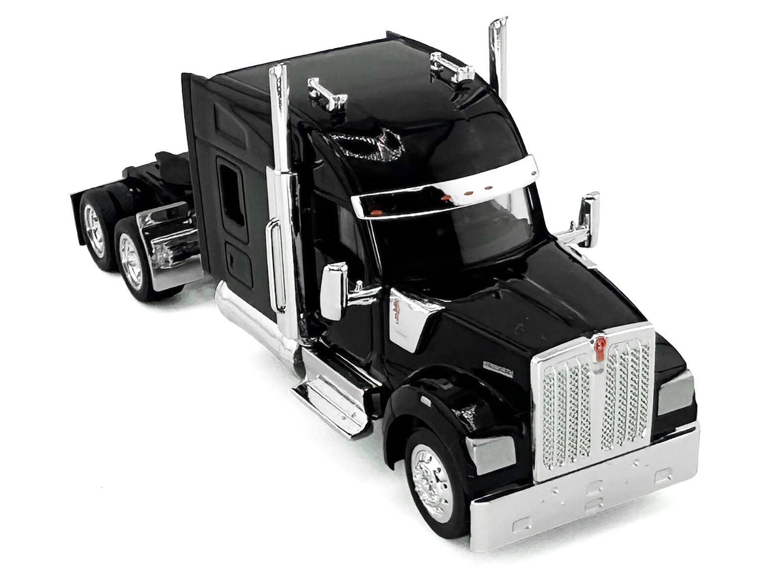 Alt View 2. HO Logistics Replicas - Kenworth W990 with Stand Up Sleeper Cab Black 1/87 (HO) Scale Plastic Model Car by HO Logistics.