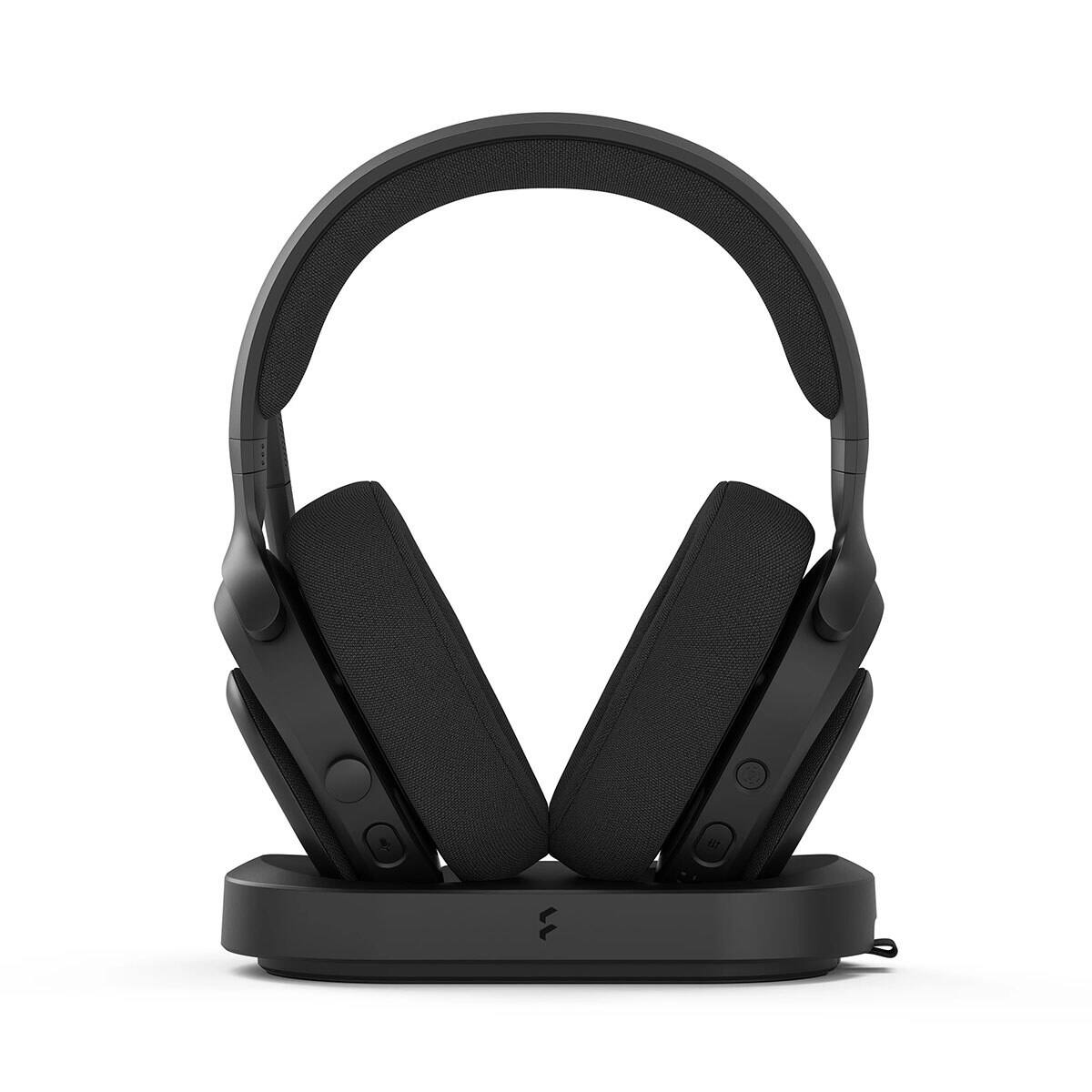 Front. Fractal Design - Fractal Design Scape Dark Wireless RGB Gaming Headset, Black - Dark.