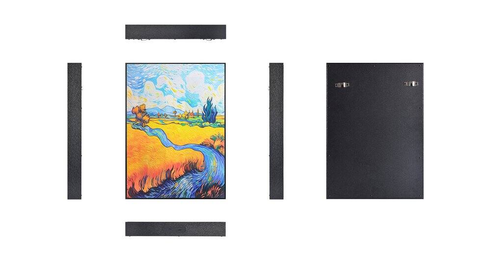 Alt View 3. Thomson - QY-BG002 BB83944- Wall Art Wireless Bluetooth True Wireless Stereo Speaker built in battery - Black + Fabric.