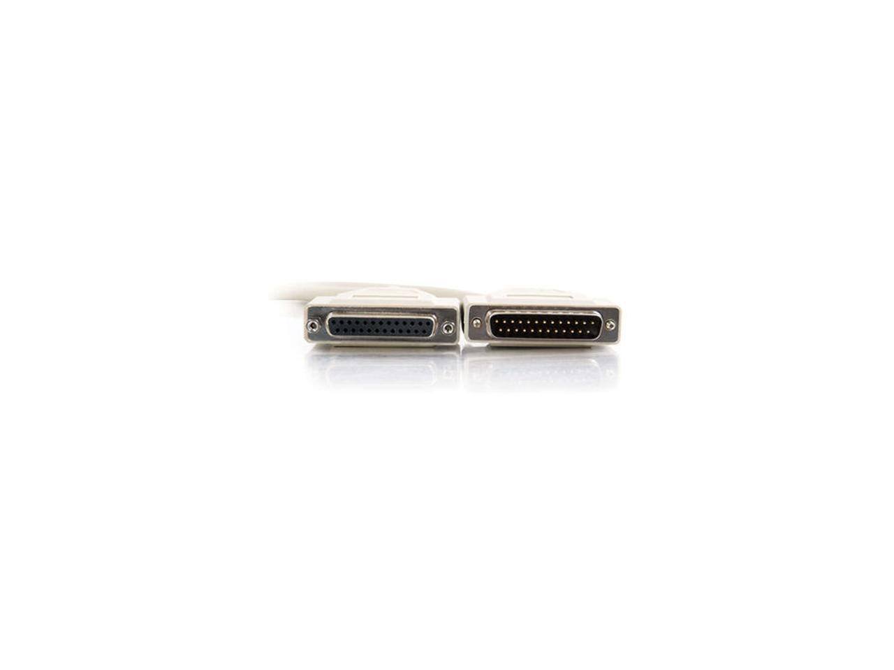 Alt View 1. Cables to Go - C2G 02656 DB25 M/F Serial RS232 Extension Cable, Beige (10 Feet, 3.04 Meters).