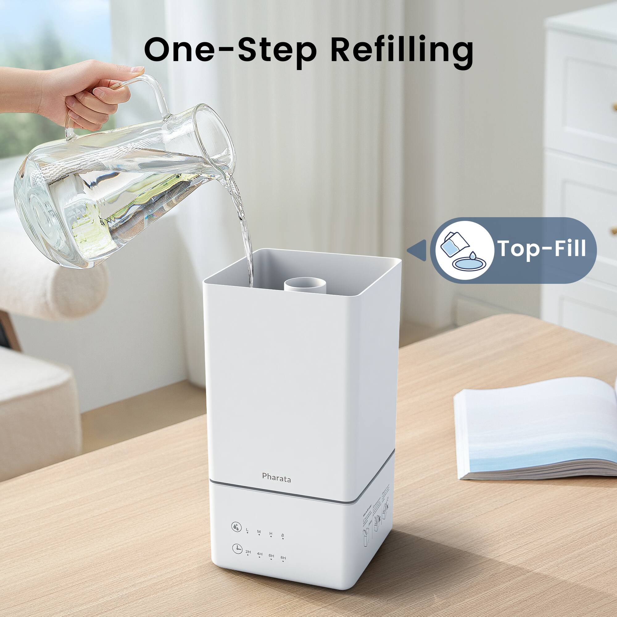 One-Step Refilling  
Top-Fill
