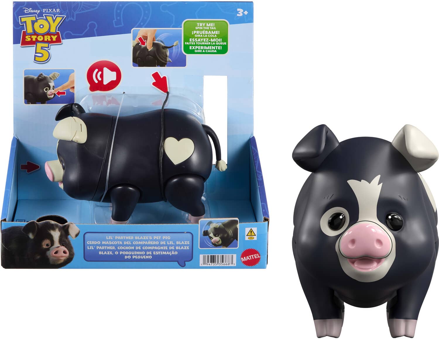 Mattel - Pixar Toy Story 5: Lil' Partner Blaze's Pet Pig Figure with Sounds - COLLECTIBLES - Multicolor price history on PriceWatchPro