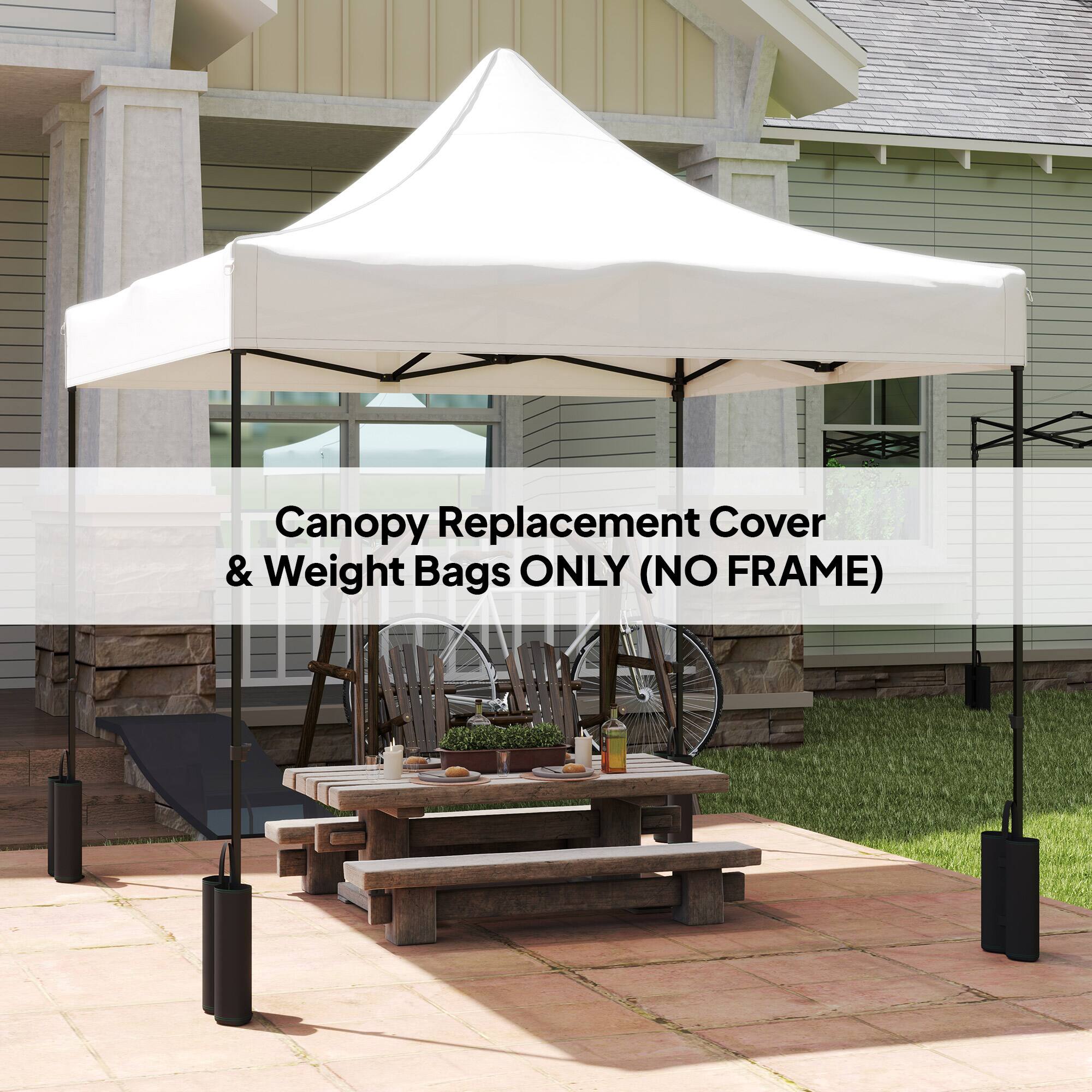 Canopy Replacement Cover & Weight Bags ONLY (NO FRAME)