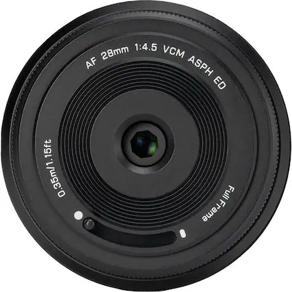 1:4.5 28mm VCM AF ASPH ED
15ft 0.35m/1
Full Frame