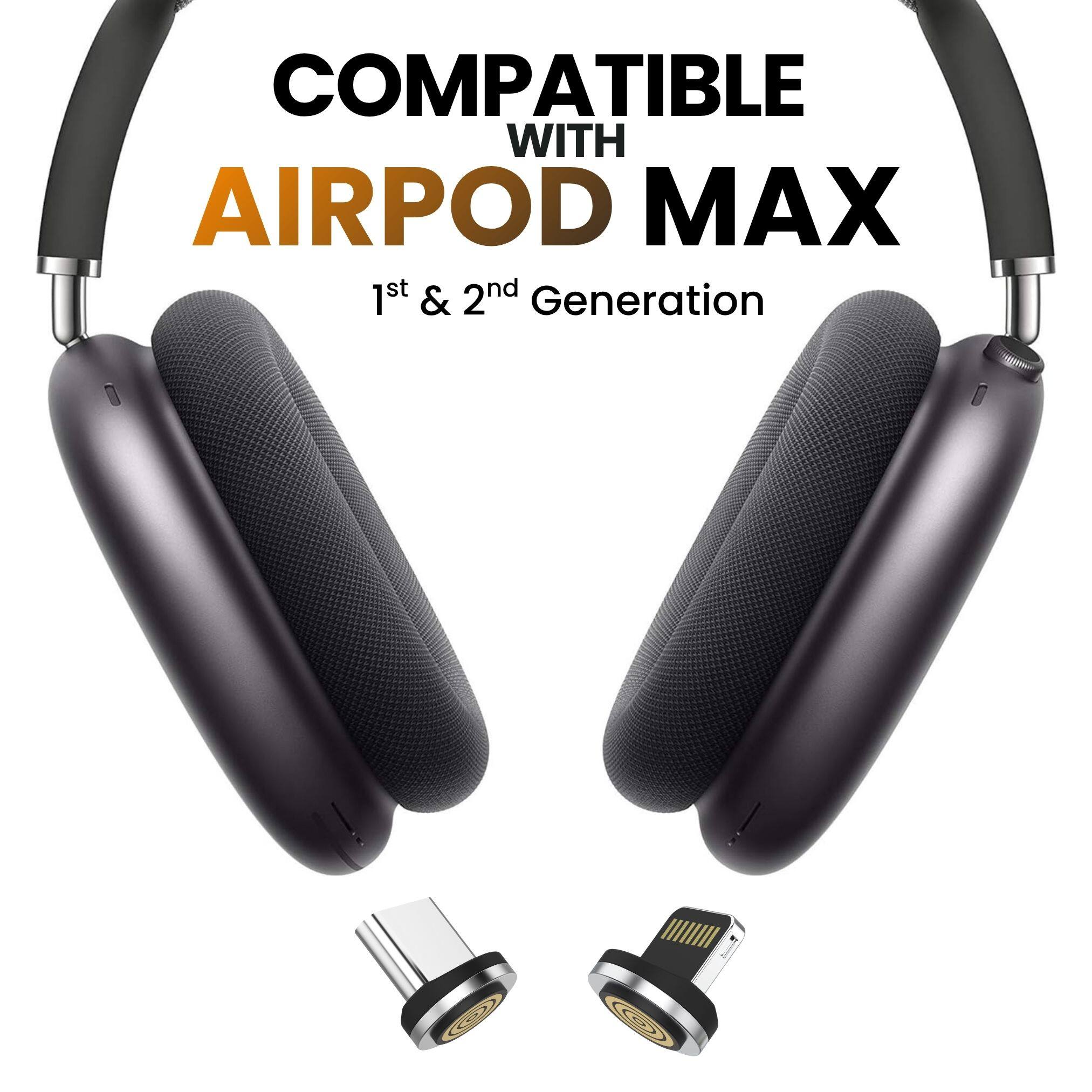 Back. Ultra Supply Co - Wireless Charging Dock for AirPods Max - Space Gray.