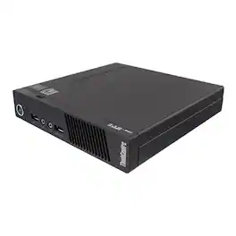 Lenovo - Refurbished Excellent - Thinkcentre M93P Mini PC Intel Core i5-4570T 2.90 GHz 8GB Ram 240GB SSD Linux - Black