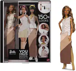 Mattel - Collectible - Barbie Signature You Create Barbie Basics Neutral Kit 001 - COLLECTIBLES - Multicolor