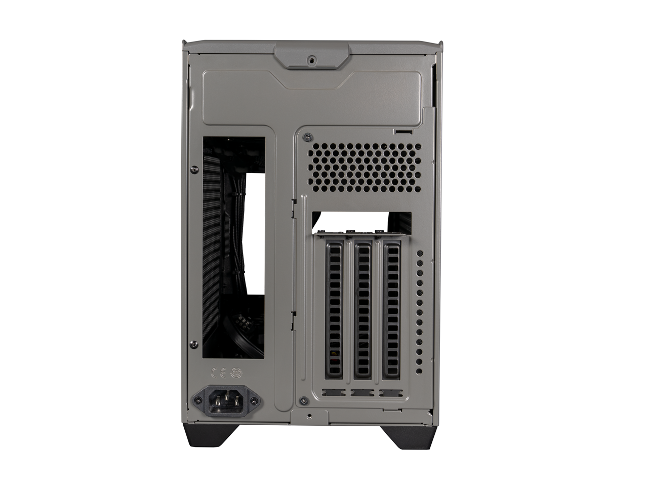 Alt View 2. Cooler Master - Cooler Master NR200P MAX V2 SFF with 280mm AIO, 850W SFX Gold, PCIe Gen4 Riser, Glass/Vented Panel - Black.