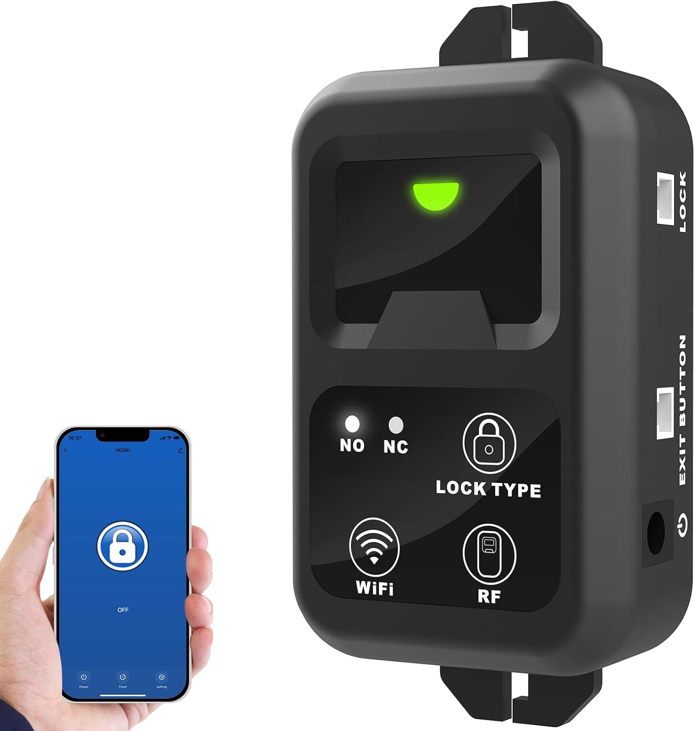 LOCK 107 1 NO NC LOCK TYPE BUTTON EXIT C OFF WiFi RF 2 8