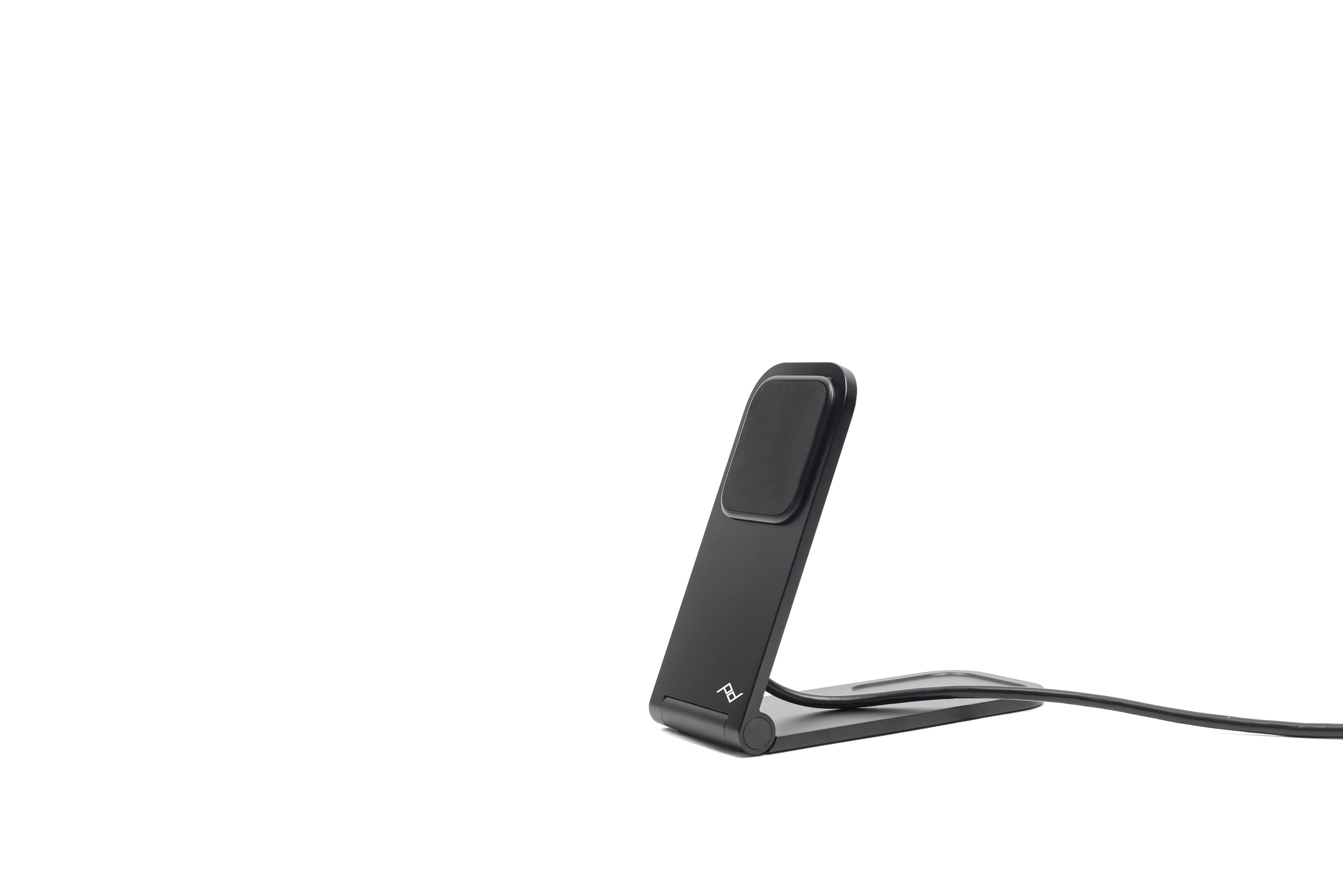 Angle. Peak Design - Mobile Wireless Charging Stand v2 - Black.