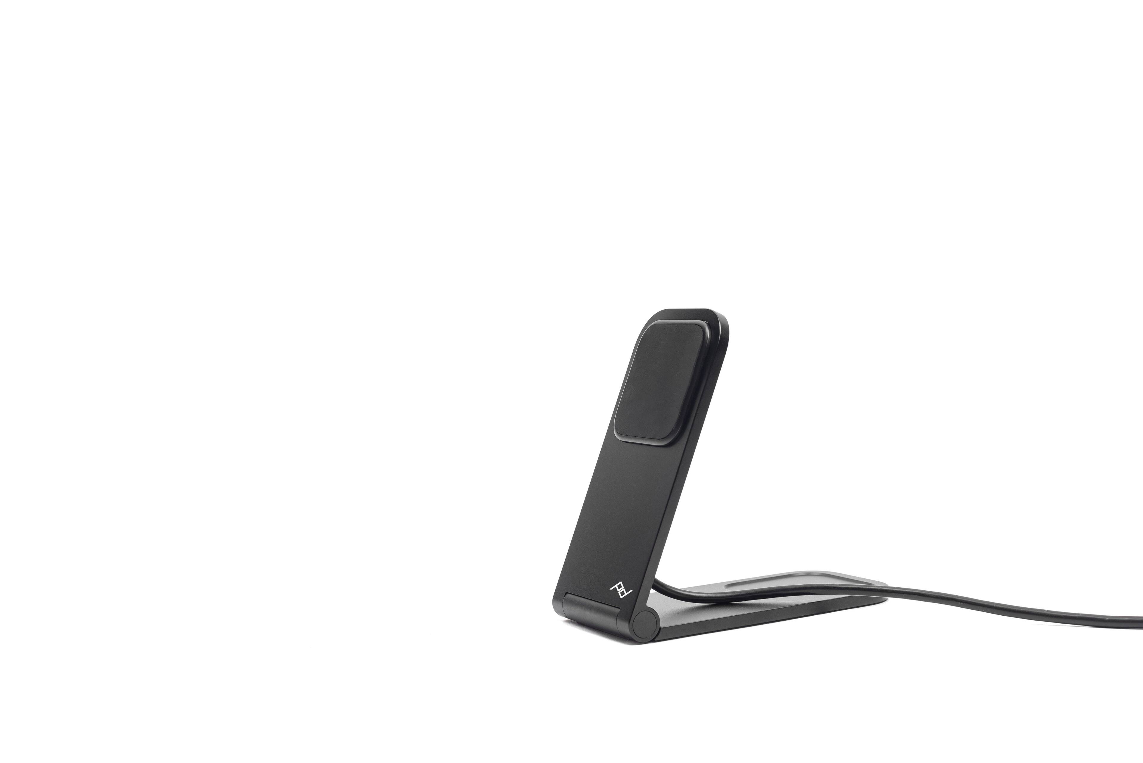Angle. Peak Design - Mobile Wireless Charging Stand v2 - Black.