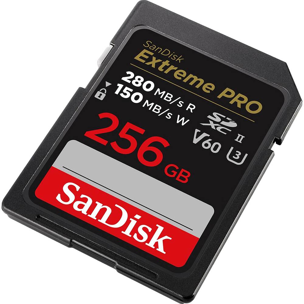 SanDisk Extreme PRO 256 GB 280 MB/s R 150 MB/s W V60