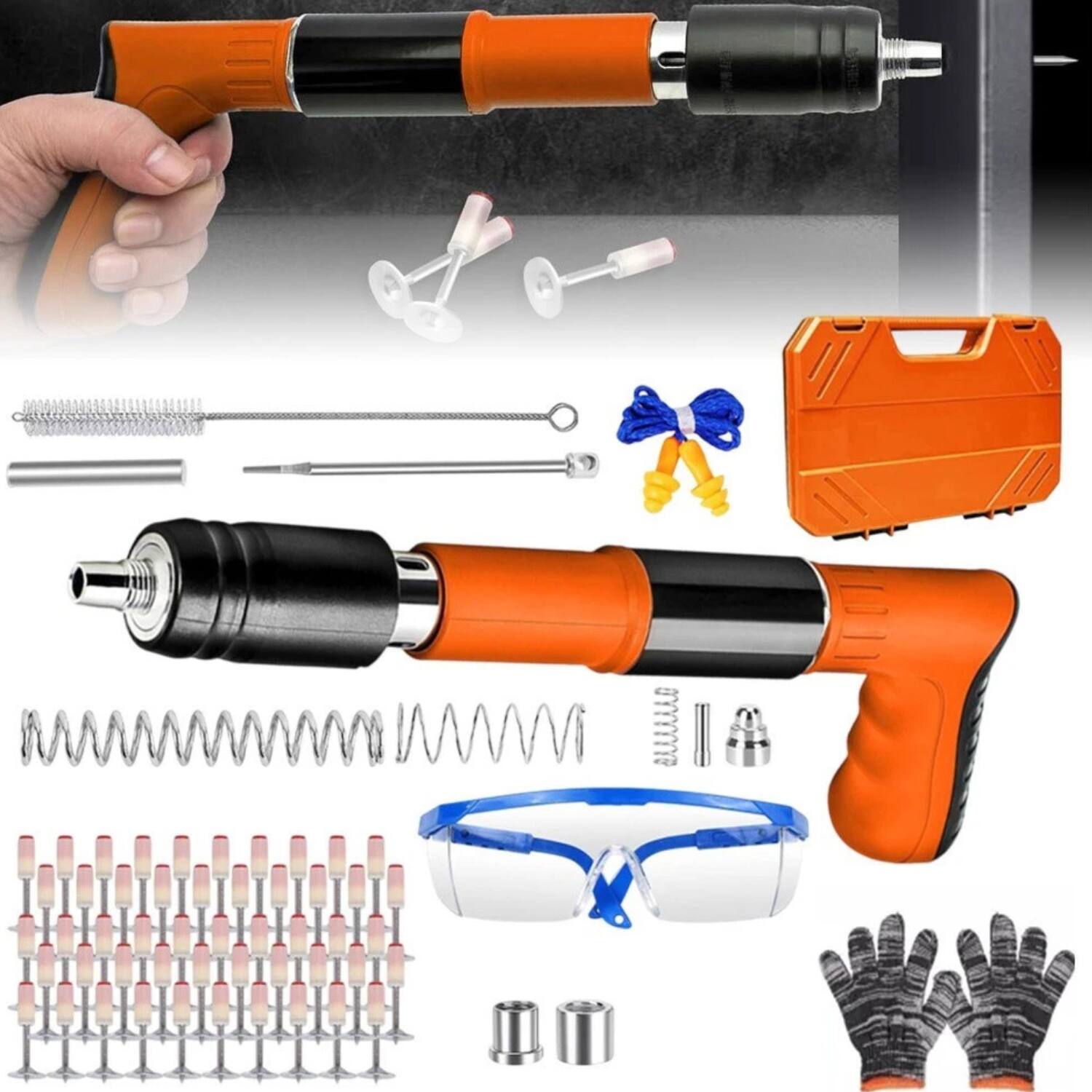 Angle. Stock Preferred - Powerful Concrete Nail Gun Air Nailer.