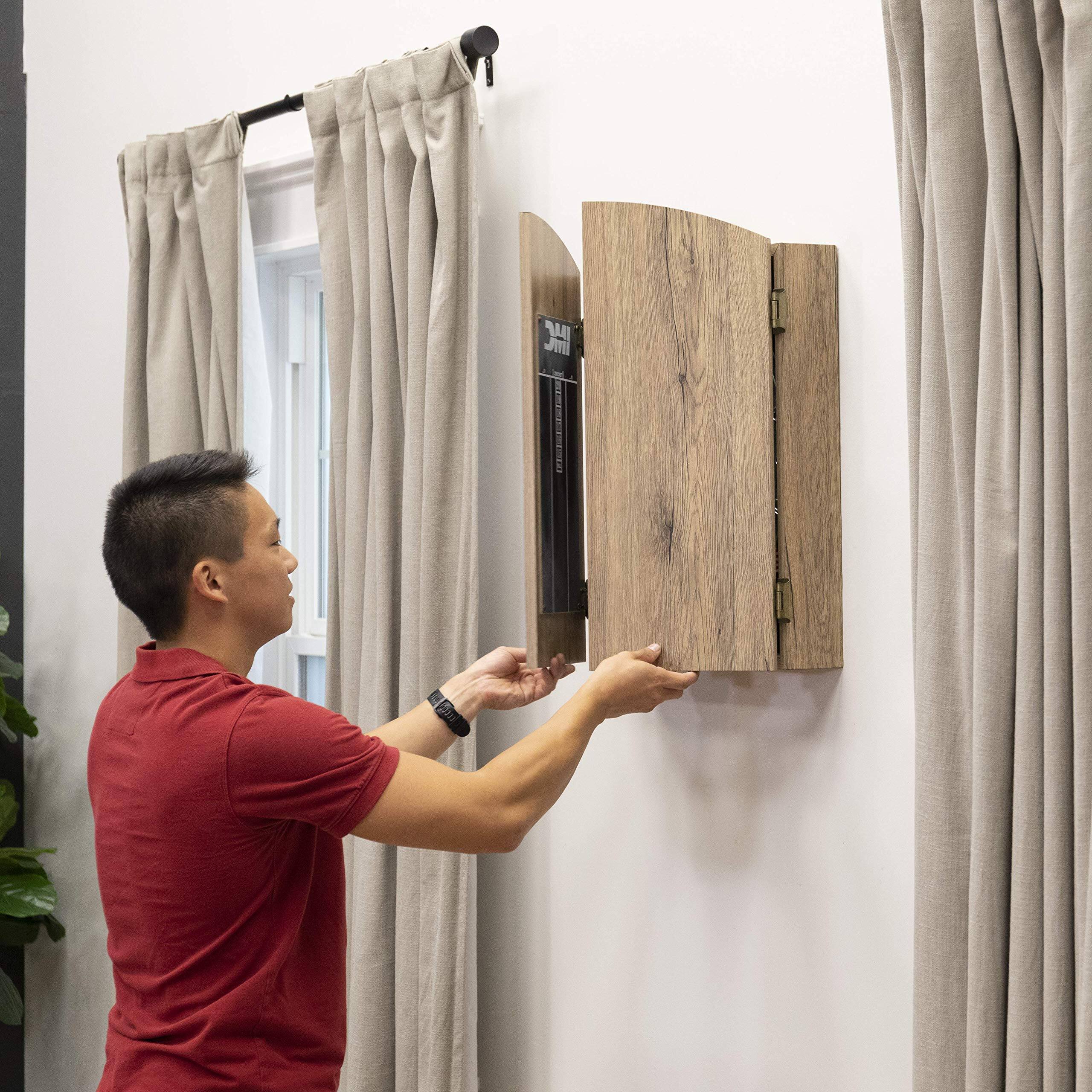 Alt View 8. Skar Audio - Bristle Dartboard Cabinet Set DURABLE AND STYLISH - This cabinet was created with high-grade - Rustic Tan Finish.