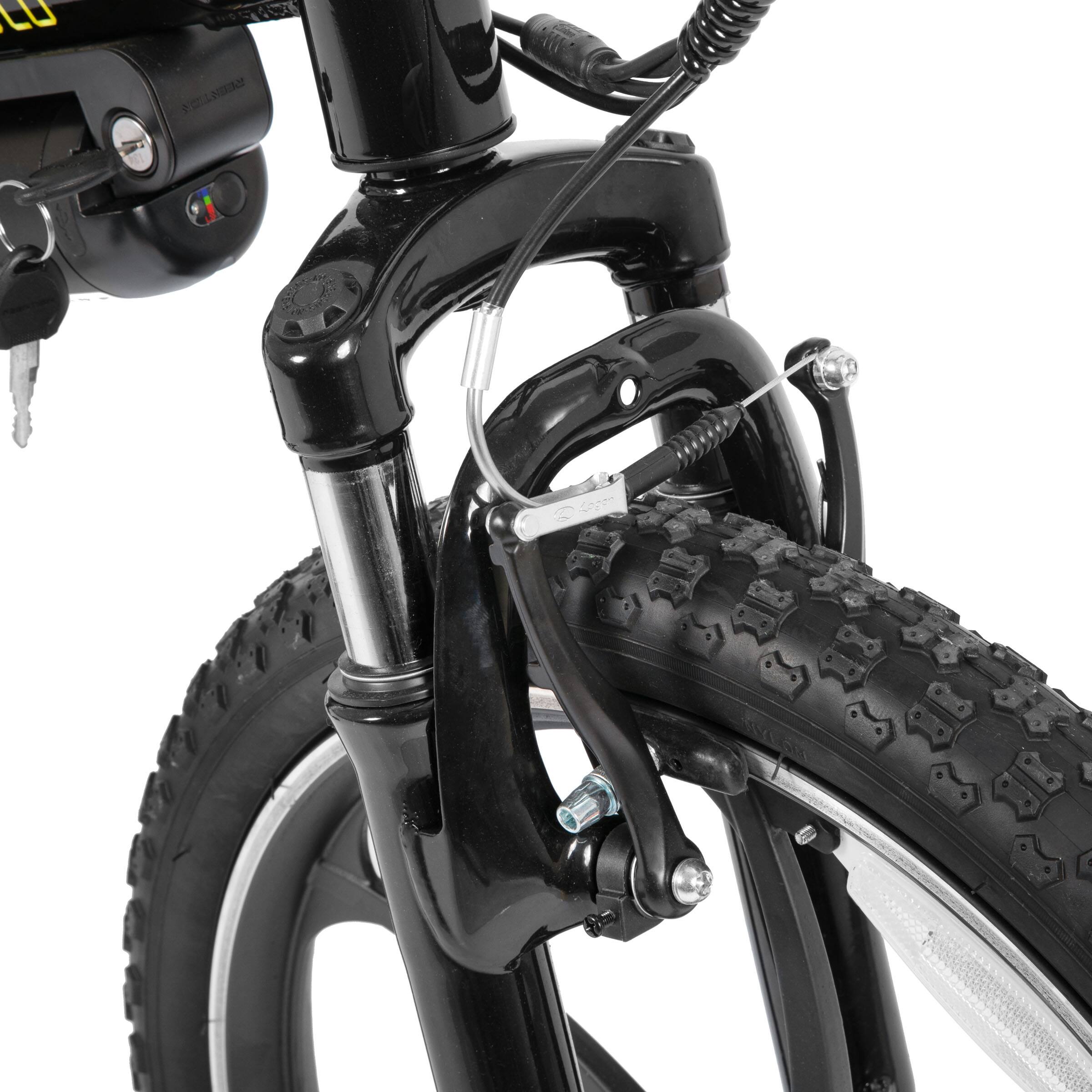 Alt View 7. JOYSTAR - STARMOTO Electric Bike 250W, 20 Inch Ebike, 24V 5.2Ah Removable Battery, Commuter Electric Bicycle, 15.5 MPH, Green - Green.