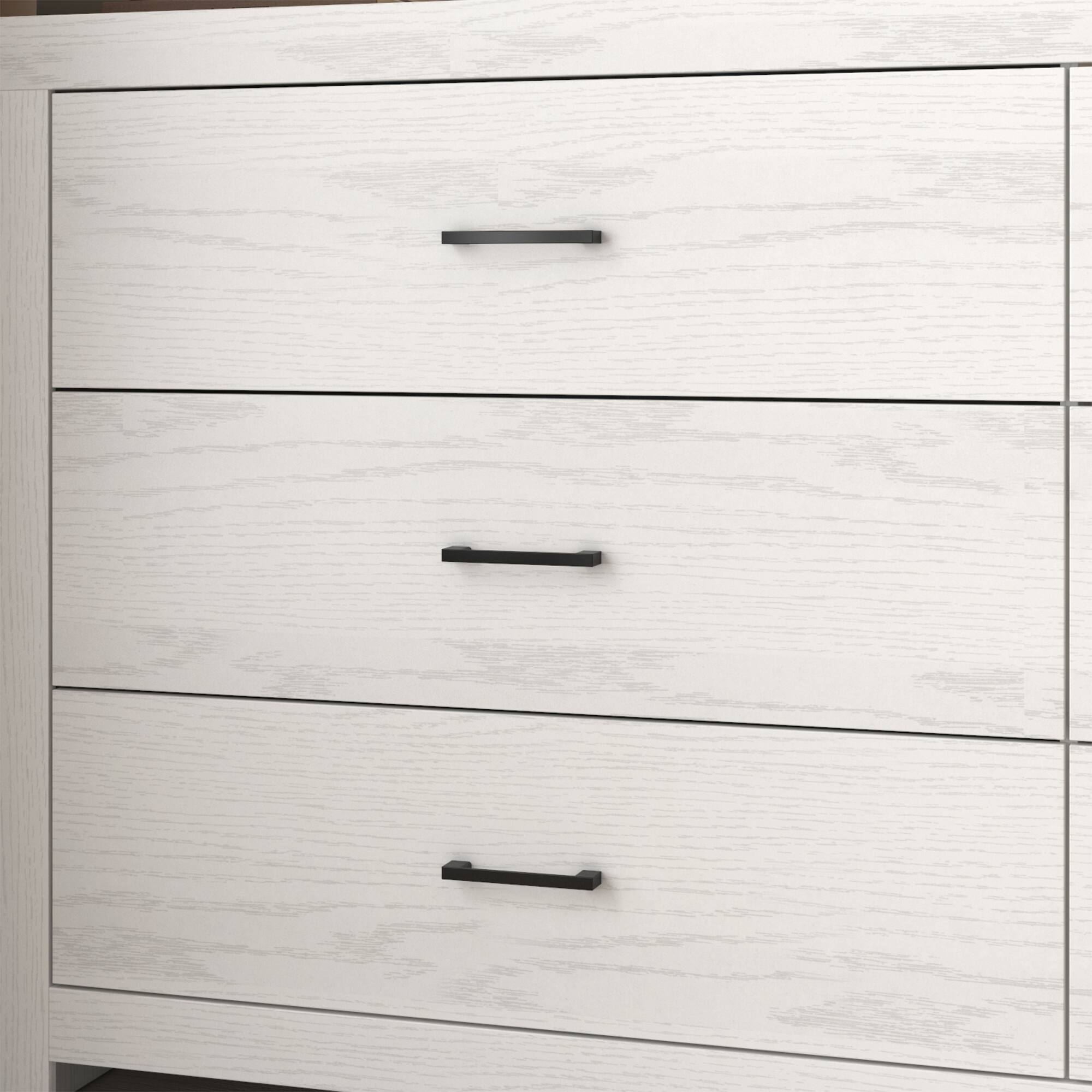 Alt View 4. FUFU & GAGA - FUFU&GAGA 6 - Drawer Horizontal Dresser with Anti - Tip Feature – Modern Wood Organizer for Bedroom - White.
